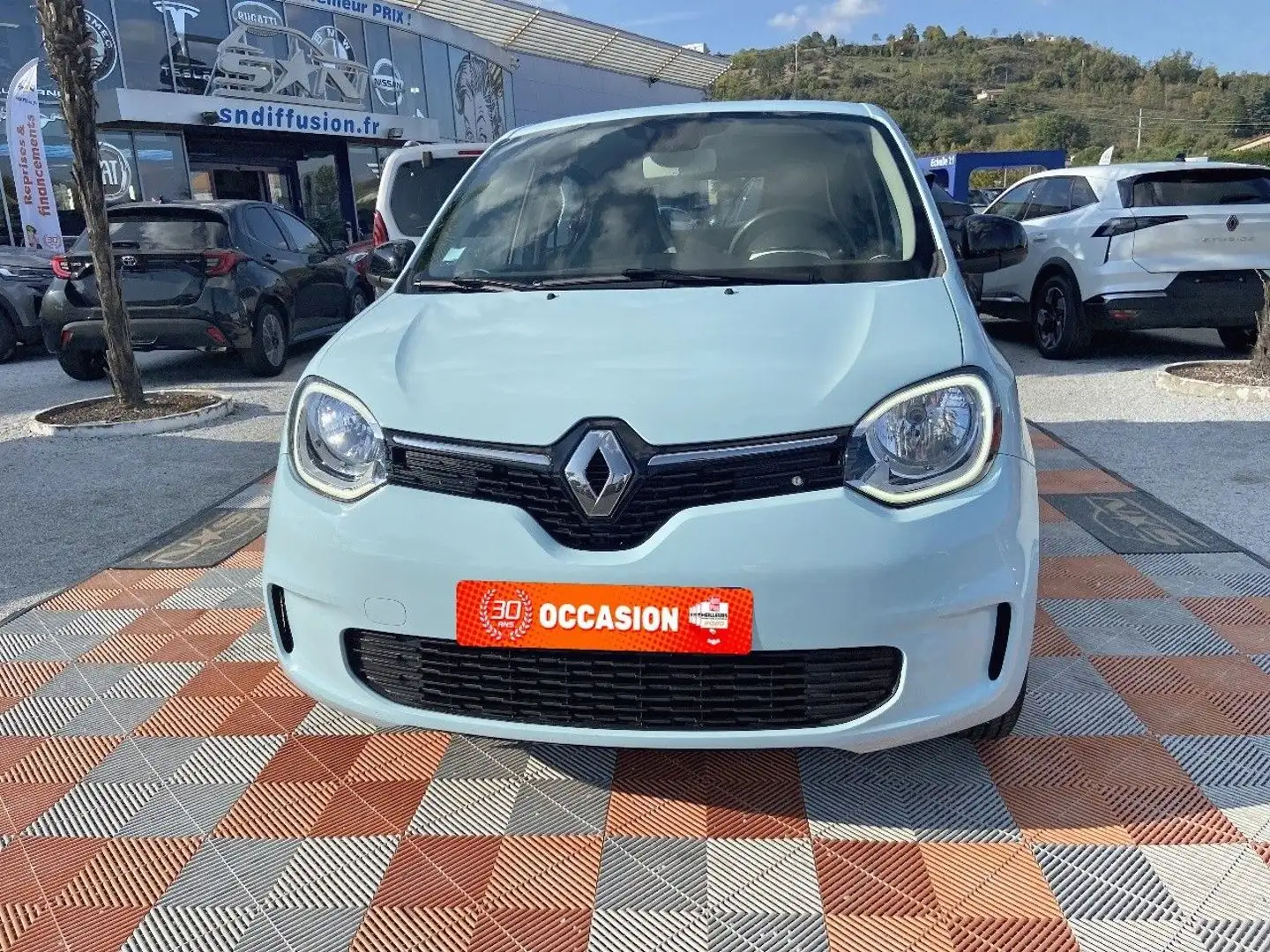 Renault Twingo SCe 65 EQUILIBRE Ecran Clim auto 1°Main Bleu - 2