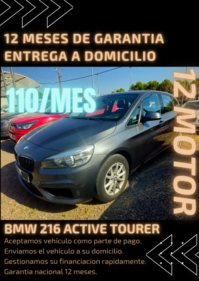 BMW 216 216d Active Tourer Gris - 1