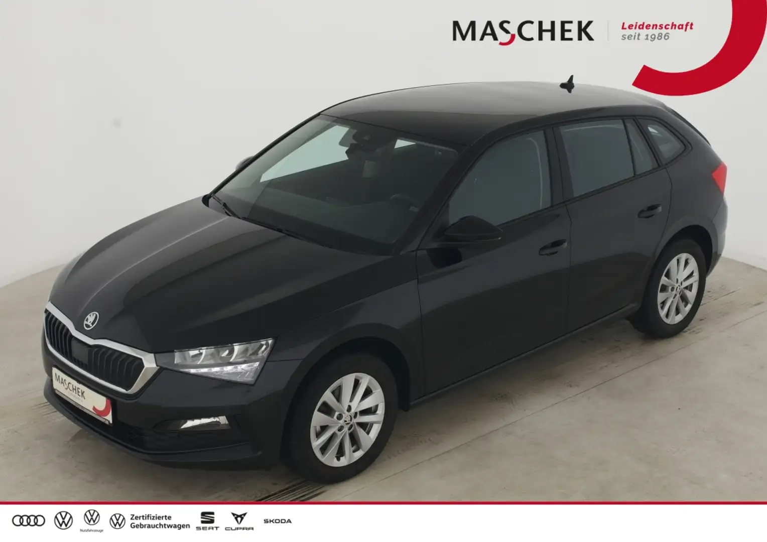 Skoda Scala Ambition 1.0 TSI Navi RearView Sitzh. MirrorLink S Schwarz - 1