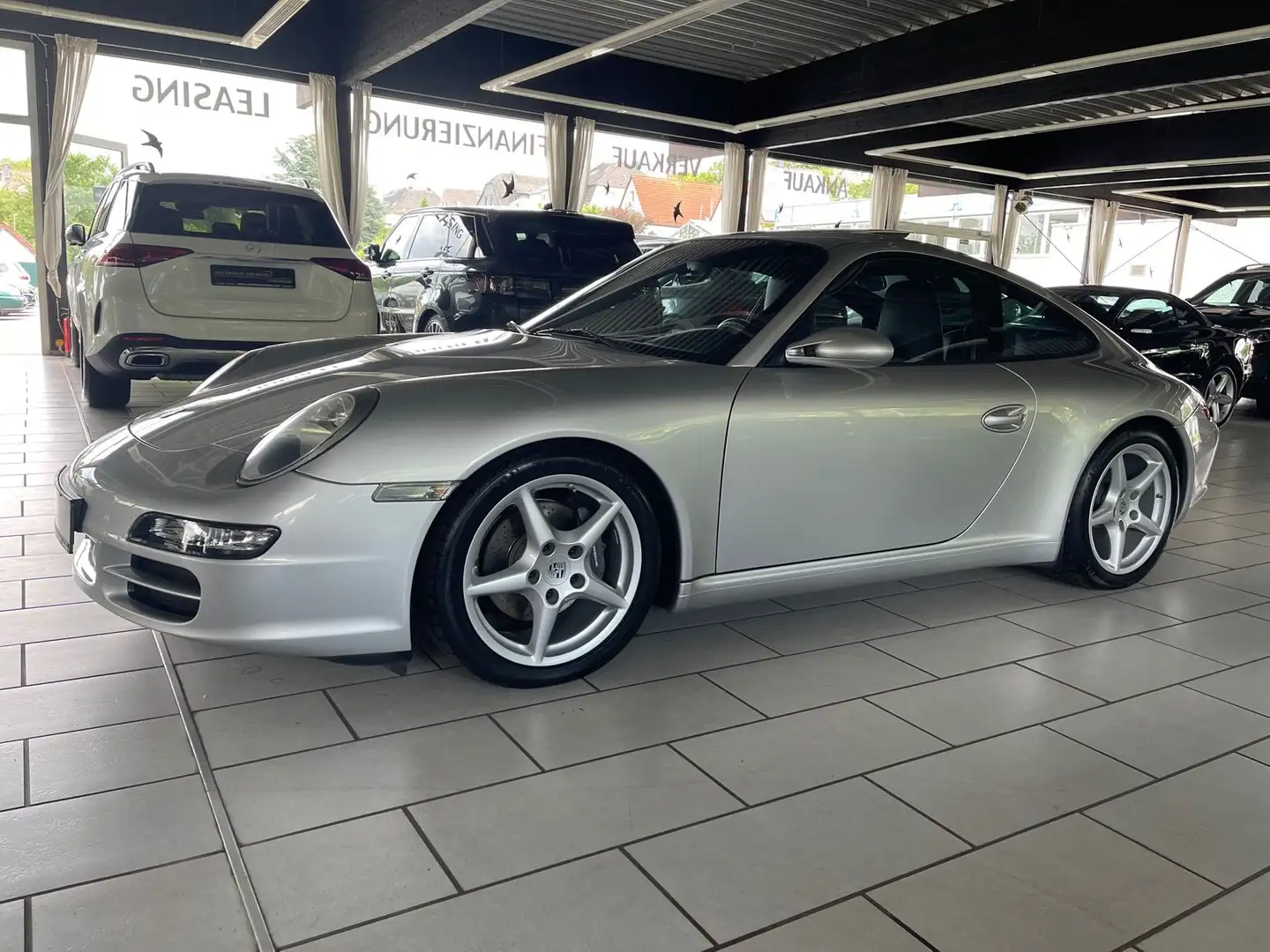 Porsche 997 911 Carrera Coupe 1.HND SHD TEMPO NAVI VOLLLEDER Silber - 2