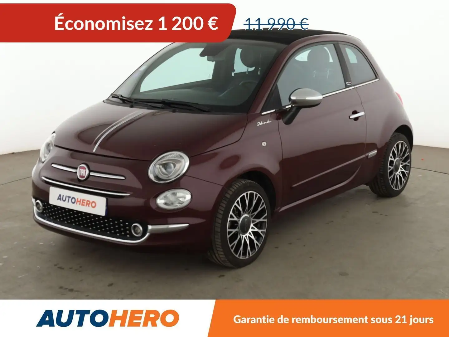 Fiat 500C C 1.0 Hybrid BSG Dolcevita Mauve - 1