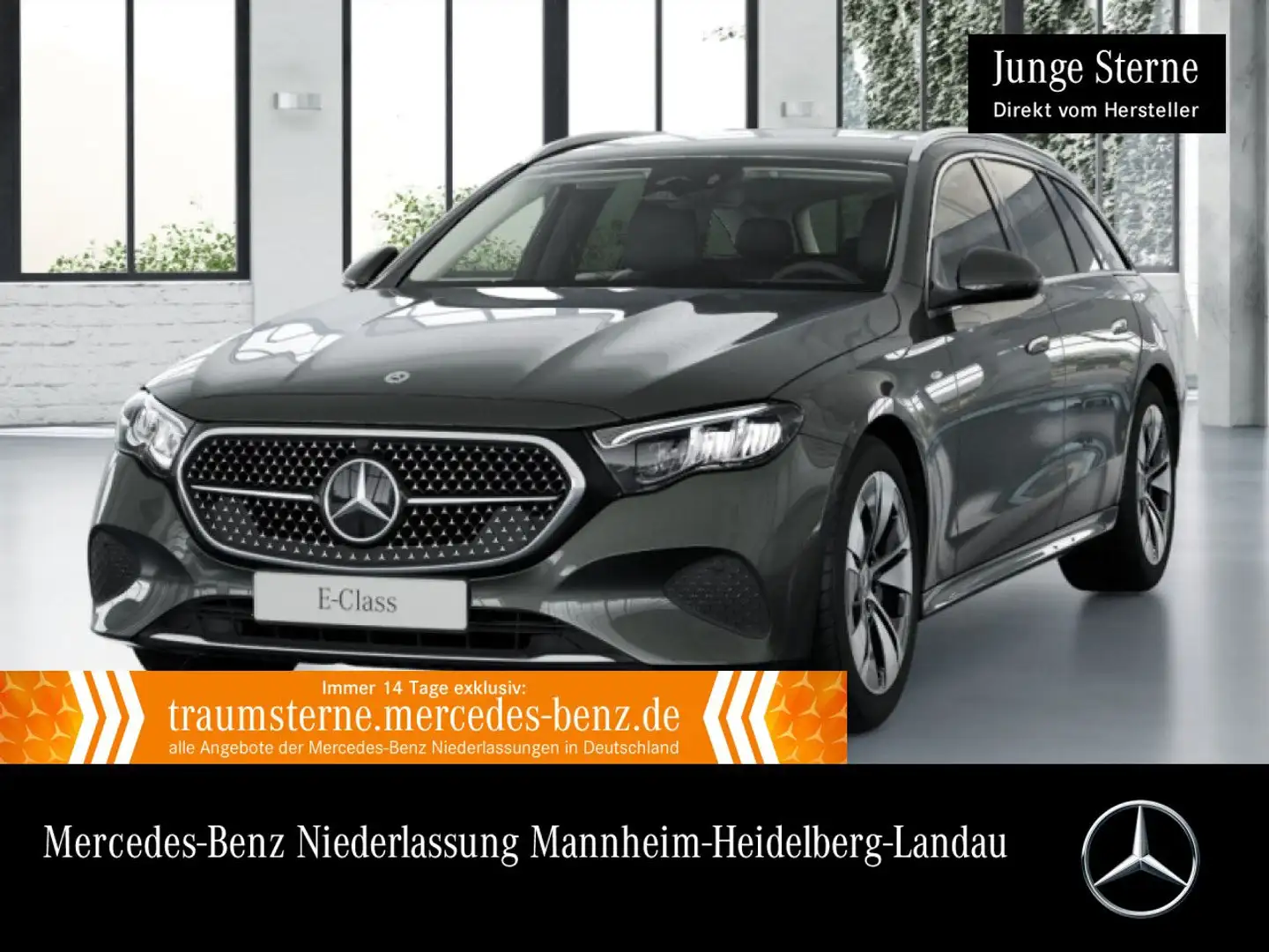 Mercedes-Benz E 300 de T 4M Hybrid Avantgarde Distr. LED AHK PTS Grau - 1