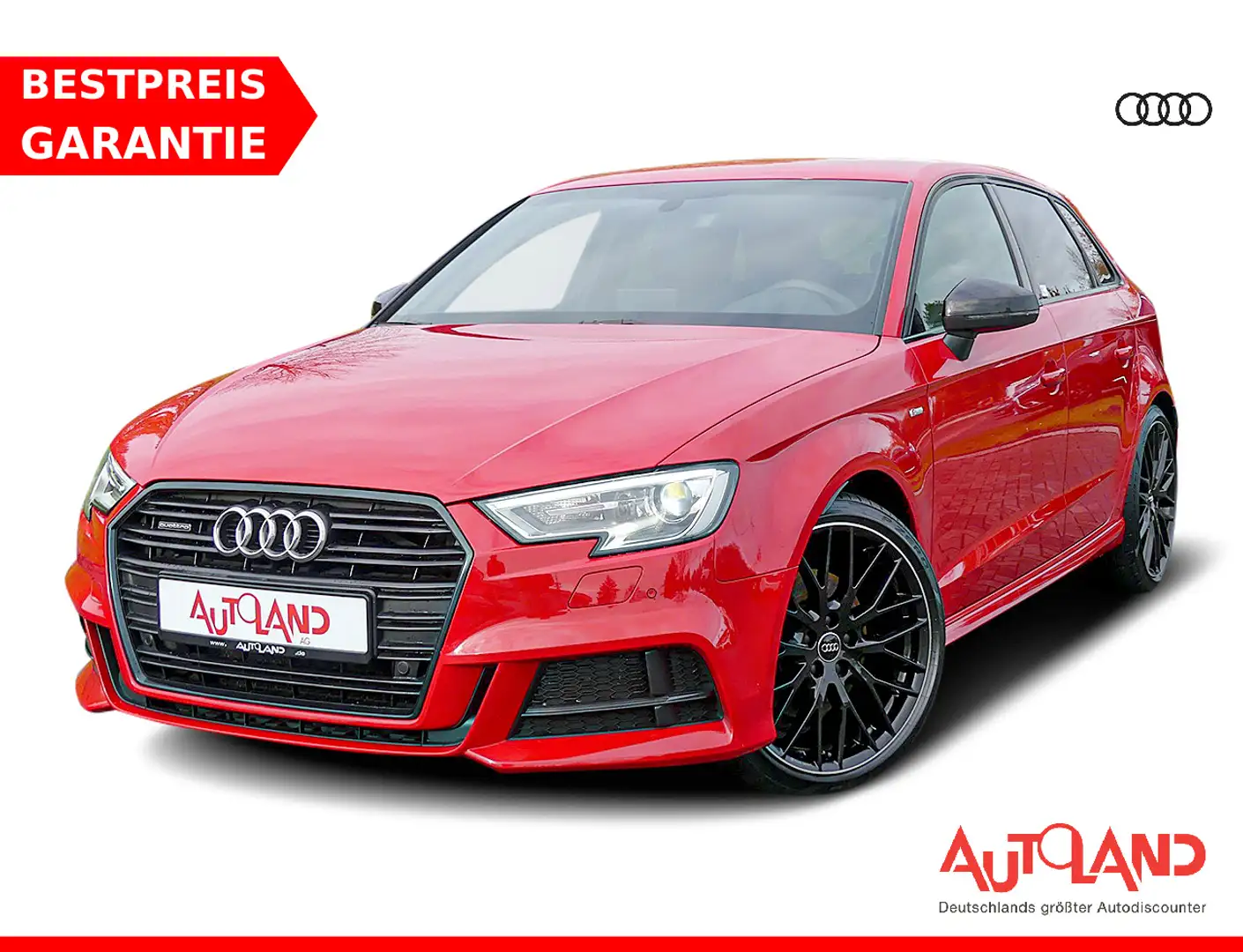 Audi A3 Sportback 40 2.0 TFSI quattro sport Bi-Xenon Rouge - 1