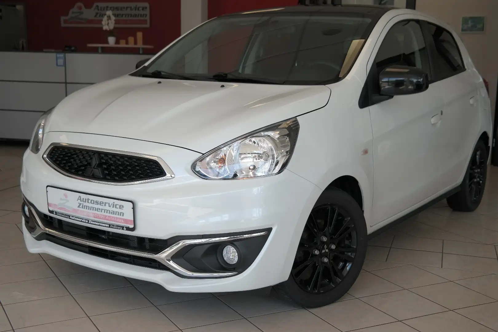 Mitsubishi Space Star +SHZ+NAVI+LICHT/REGENSENSOR+WKR+ZWEIFARBLACK+ Blanc - 1