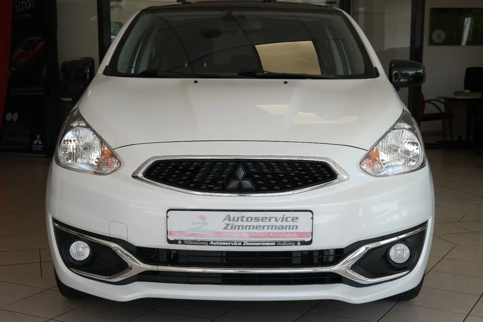 Mitsubishi Space Star +SHZ+NAVI+LICHT/REGENSENSOR+WKR+ZWEIFARBLACK+ Blanc - 2