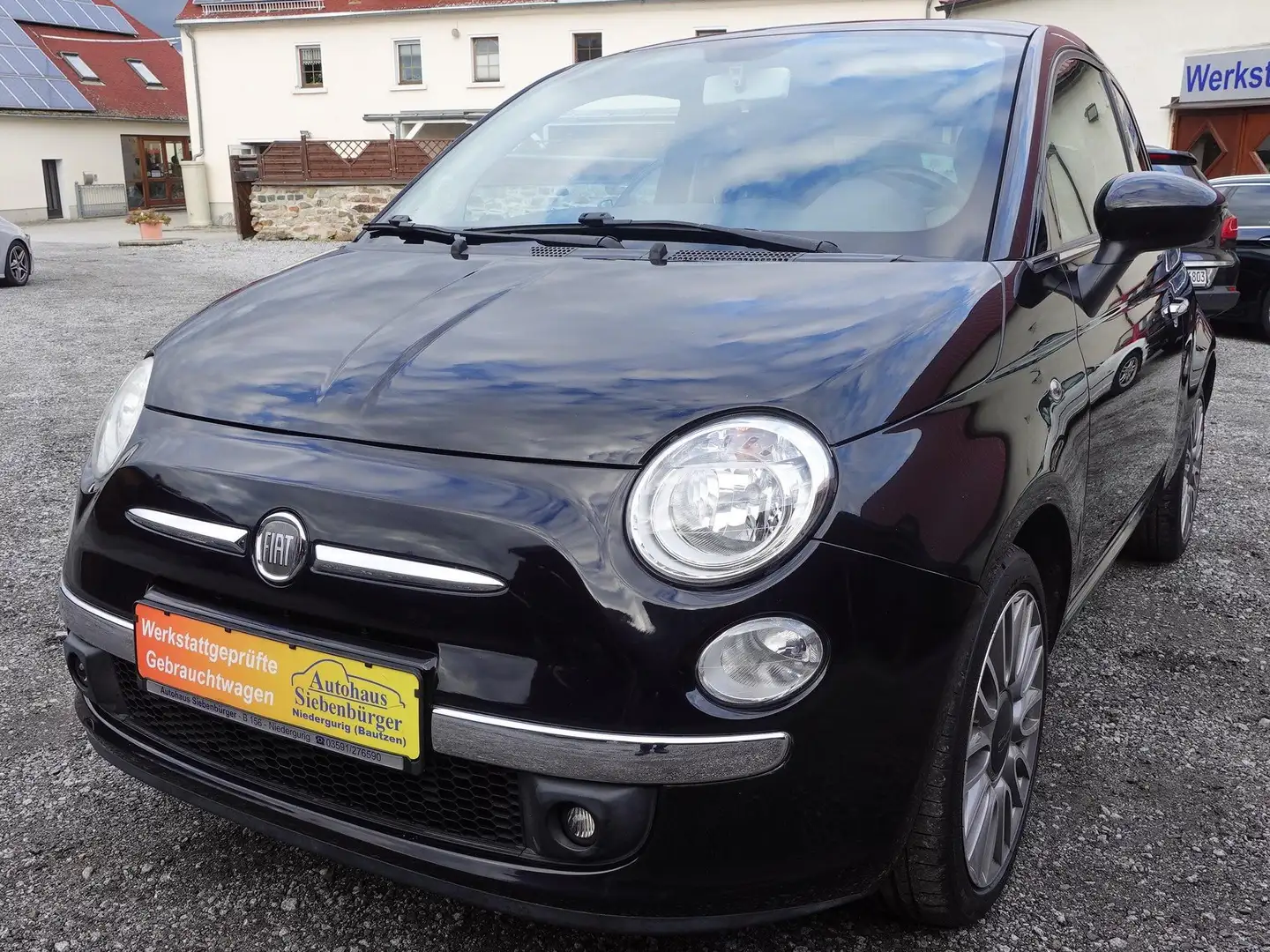 Fiat 500 Lounge 1.4 ***Panoramadach/ Klima/ Alus*** Schwarz - 2