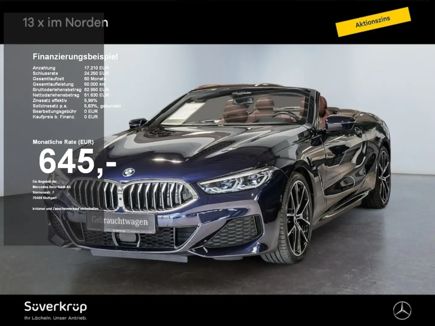 BMW 8 40 d xDrive M Sport Bleu - 1