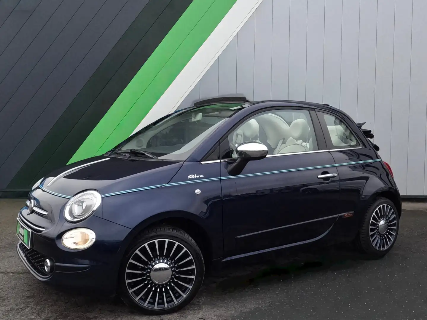 Fiat 500C 1.2 69 ch Riva avec Volant bois Blau - 1