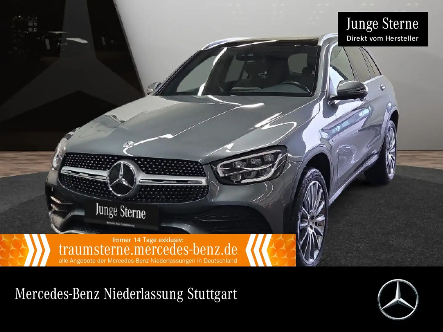 Mercedes-Benz GLC 300 e 4M AMG+PANO+360+LED+KEYLESS+9G Grau - 1