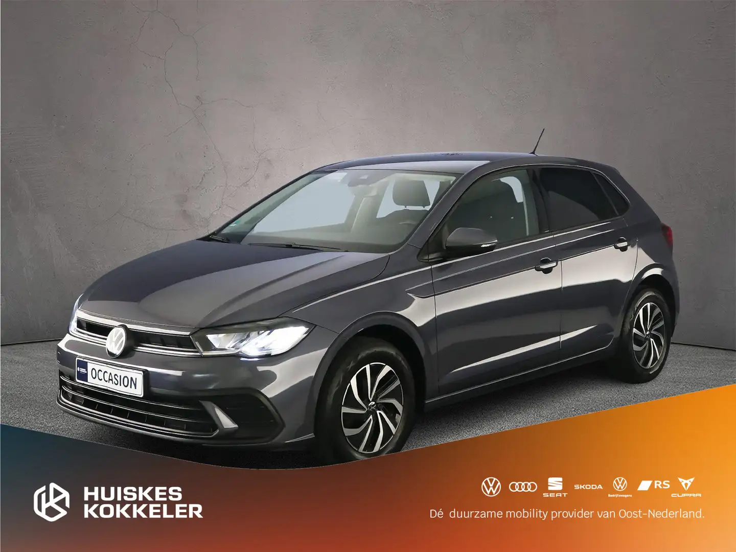 Volkswagen Polo Life 1.0 TSI 95pk Adaptive cruise control, Navigat Gris - 1