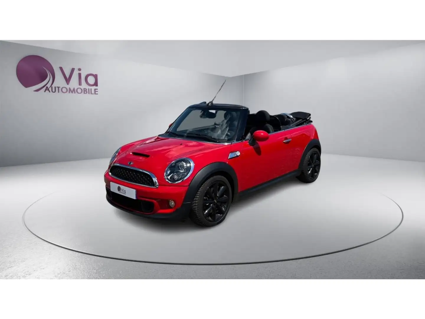 MINI Cooper S Cabrio COOPER S CABRIOLET 1.6i 184 - SIEGES AV CHAUFFANTS Rojo - 1