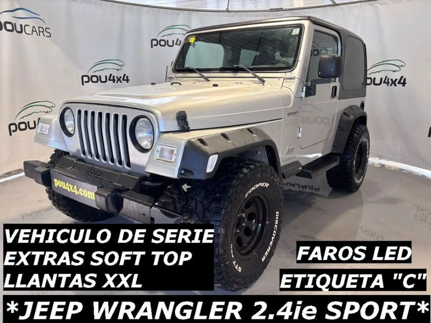 Jeep Wrangler 2.4 Sport Techo Duro Gris - 1