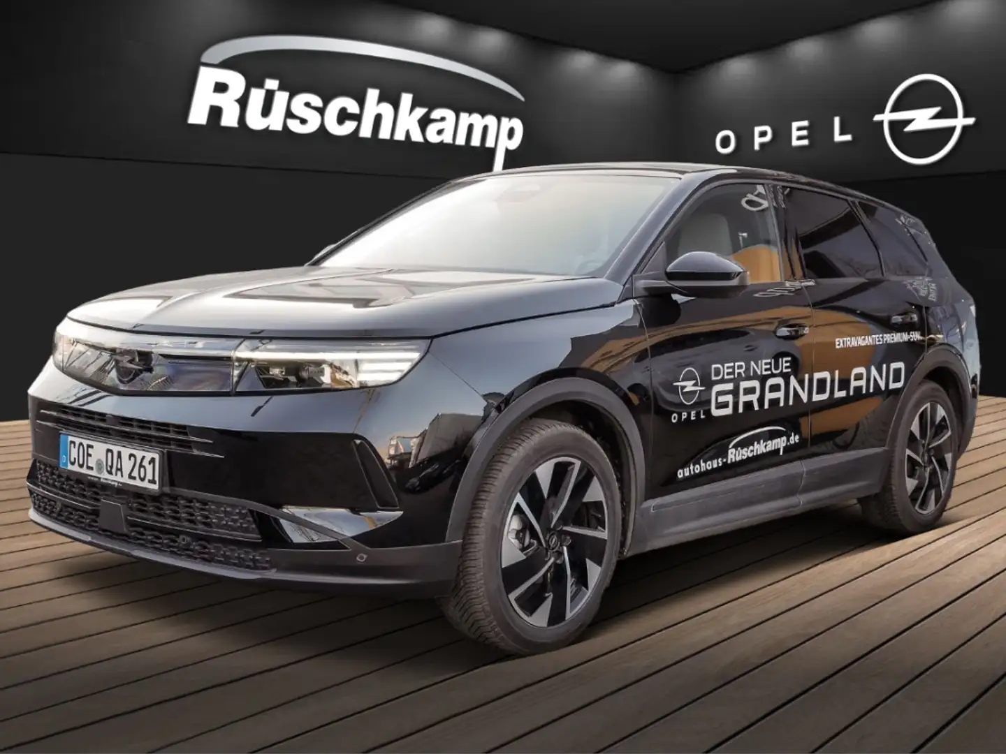 Opel Grandland GS 1.2 RückKam Voll-LED Navi Leder 2-Zonen-Klima Schwarz - 1