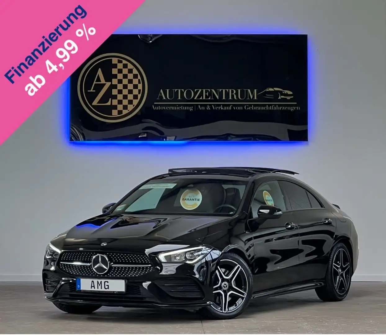 Mercedes-Benz CLA 220 4Matic AMG-Line*GARANTIE*NIGHT-PAKET*PAN Schwarz - 1