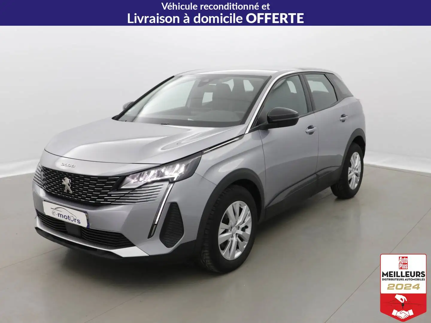 Peugeot 3008 Puretech 130 EAT8 Active Pack +GPS Gris - 1