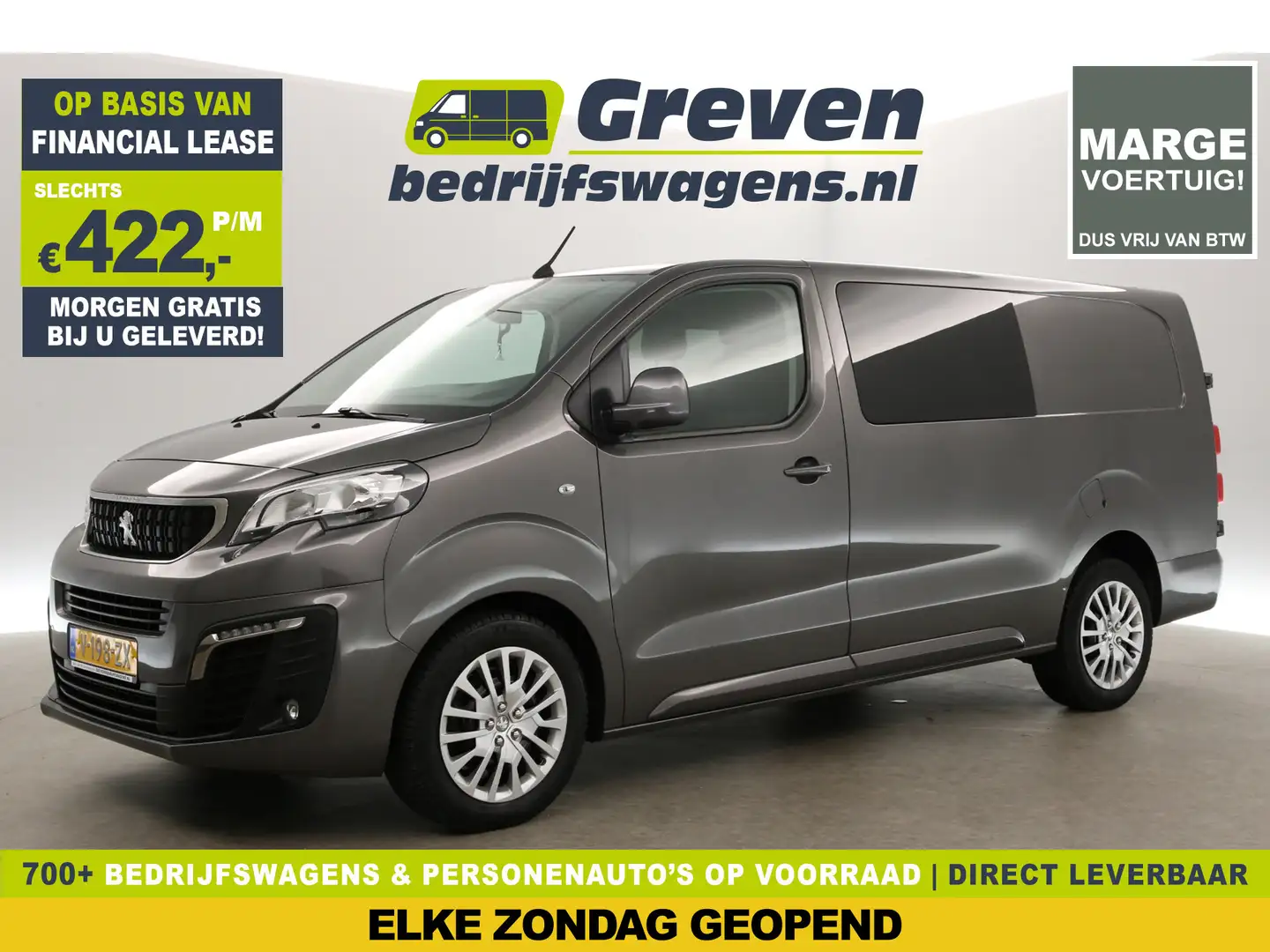 Peugeot Expert 231L 2.0 BlueHDI L3H1 | MARGE! | Dubbele Cabine | Grijs - 1