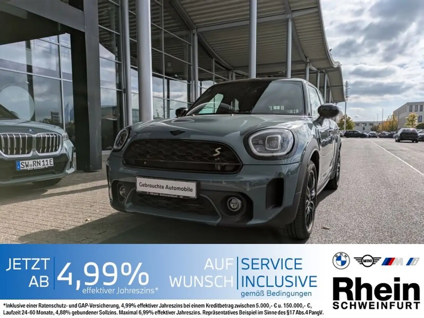 MINI Cooper SE Countryman Cooper SE ALL4 Countryman Rückfahrkamera. Navi. Grün - 1