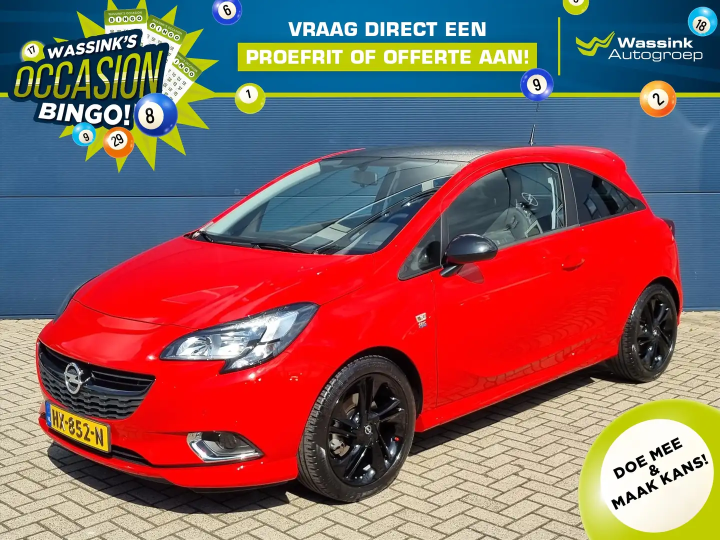 Opel Corsa 1.0 Turbo 90pk 3-Deurs OPC Line | Cruise Control | Rojo - 1