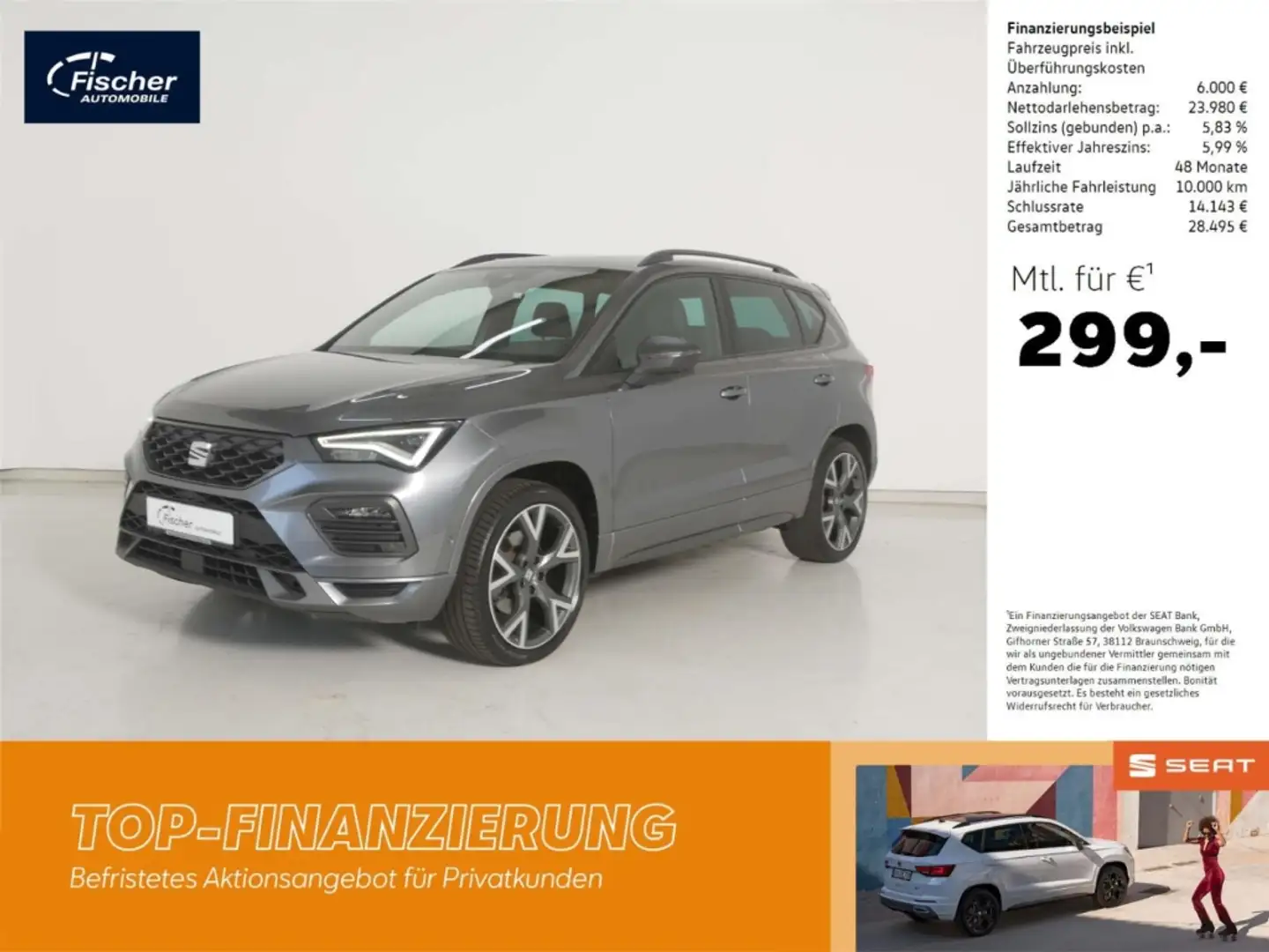 SEAT Ateca 2.0 TDI FR Серый - 1