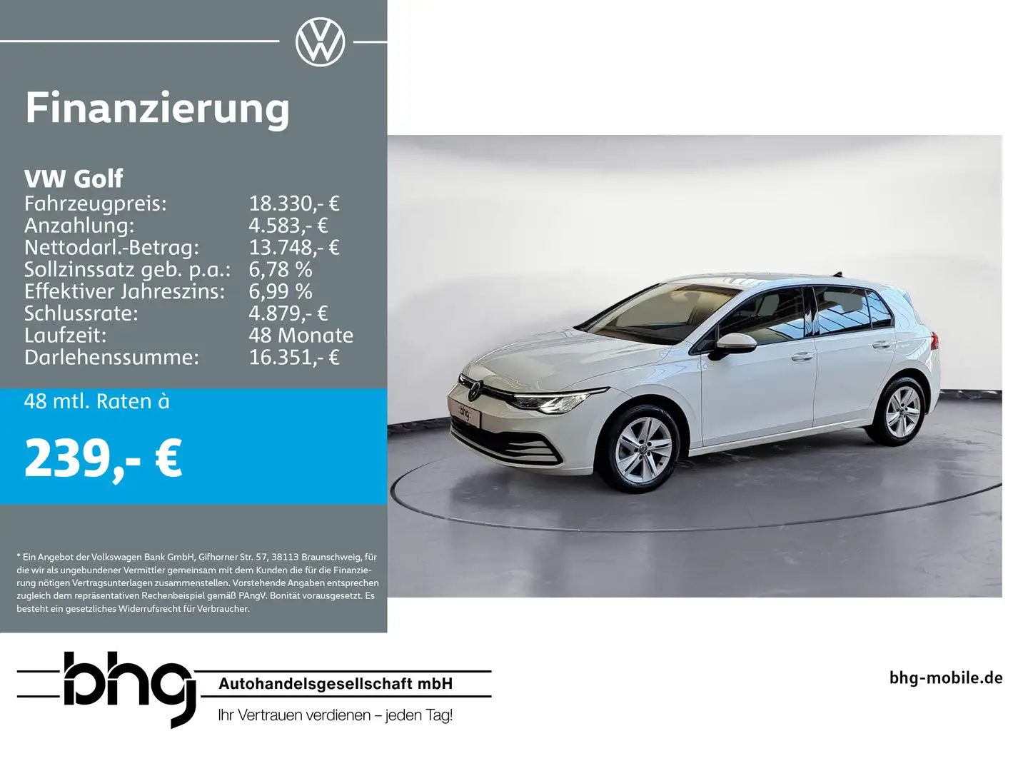 Volkswagen Golf Life 2.0 TDI 6-Gang *AHK*ACC*LED* Wit - 1