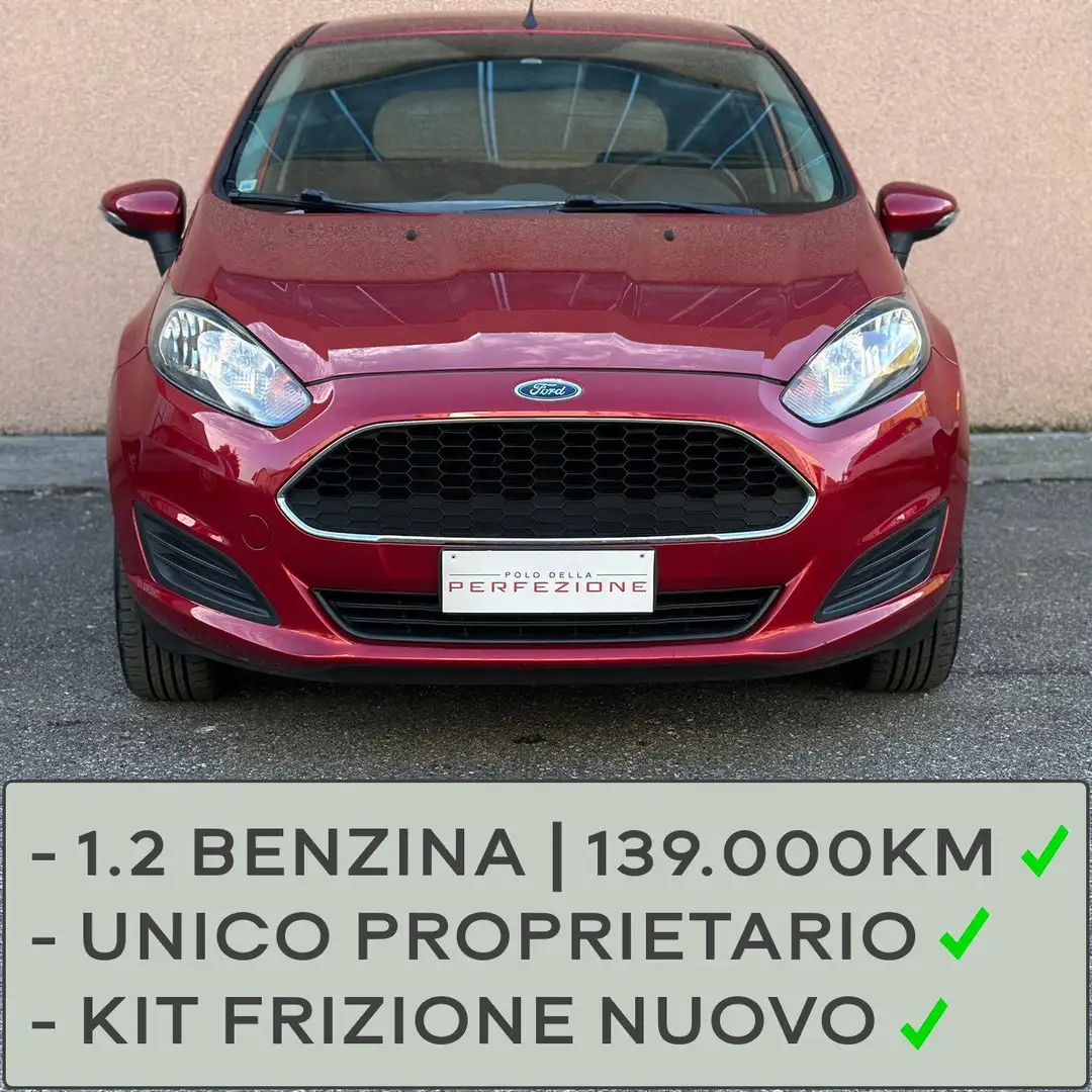 Ford Fiesta 1.2 Benzina, Unico Proprietario, Frizione Nuova Rouge - 1