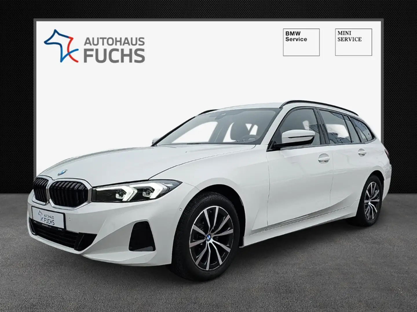 BMW 318 i Touring AHK el. Navi LED 17'' Alu Sitzheiz RFK Blanc - 1