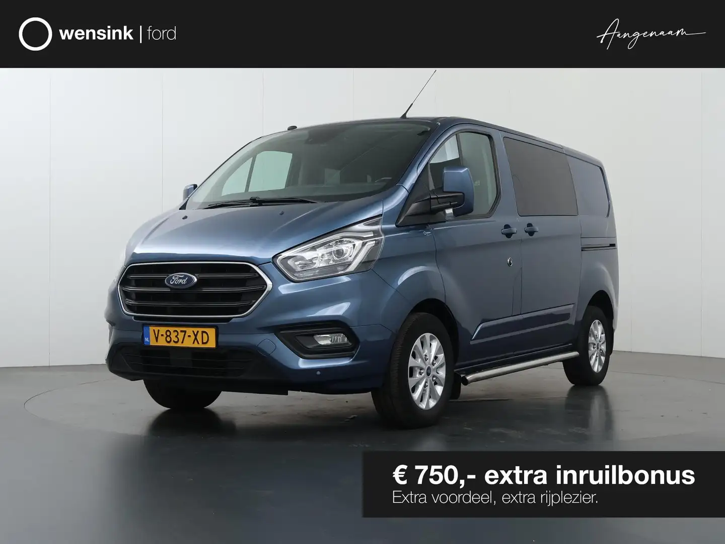 Ford Transit Custom 300 2.0 TDCI | L1 H1 | Trend | Dubbele Cabine | LM Blauw - 1
