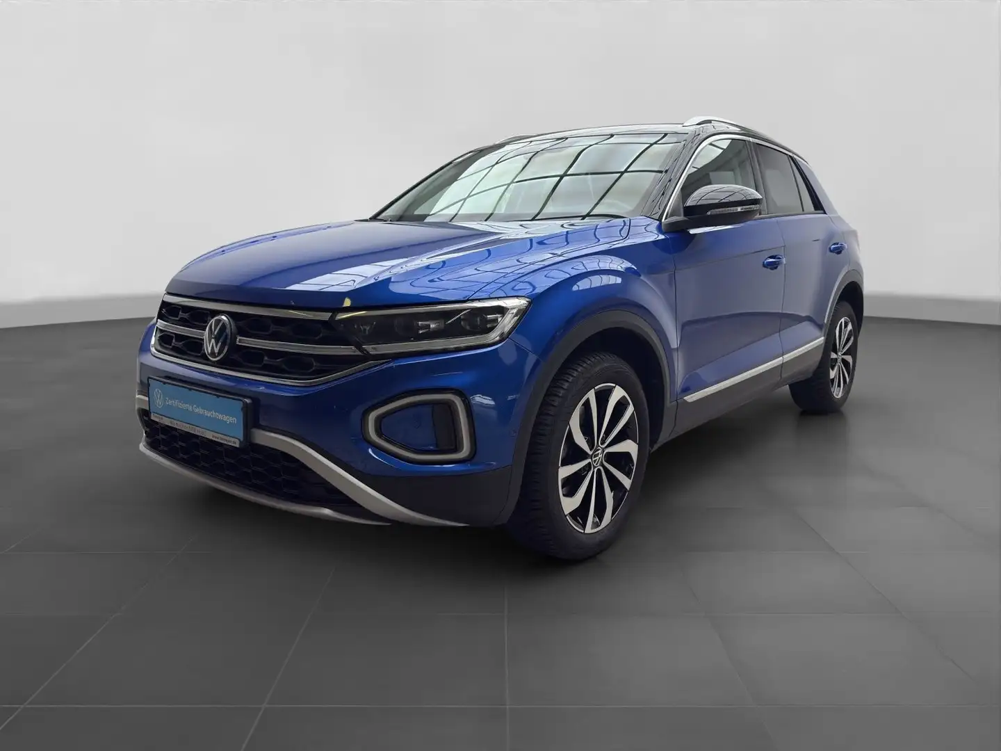 Volkswagen T-Roc 2.0 TDI DSG STYLE ST.HEIZ NAVI KAMERA MATR Blauw - 2