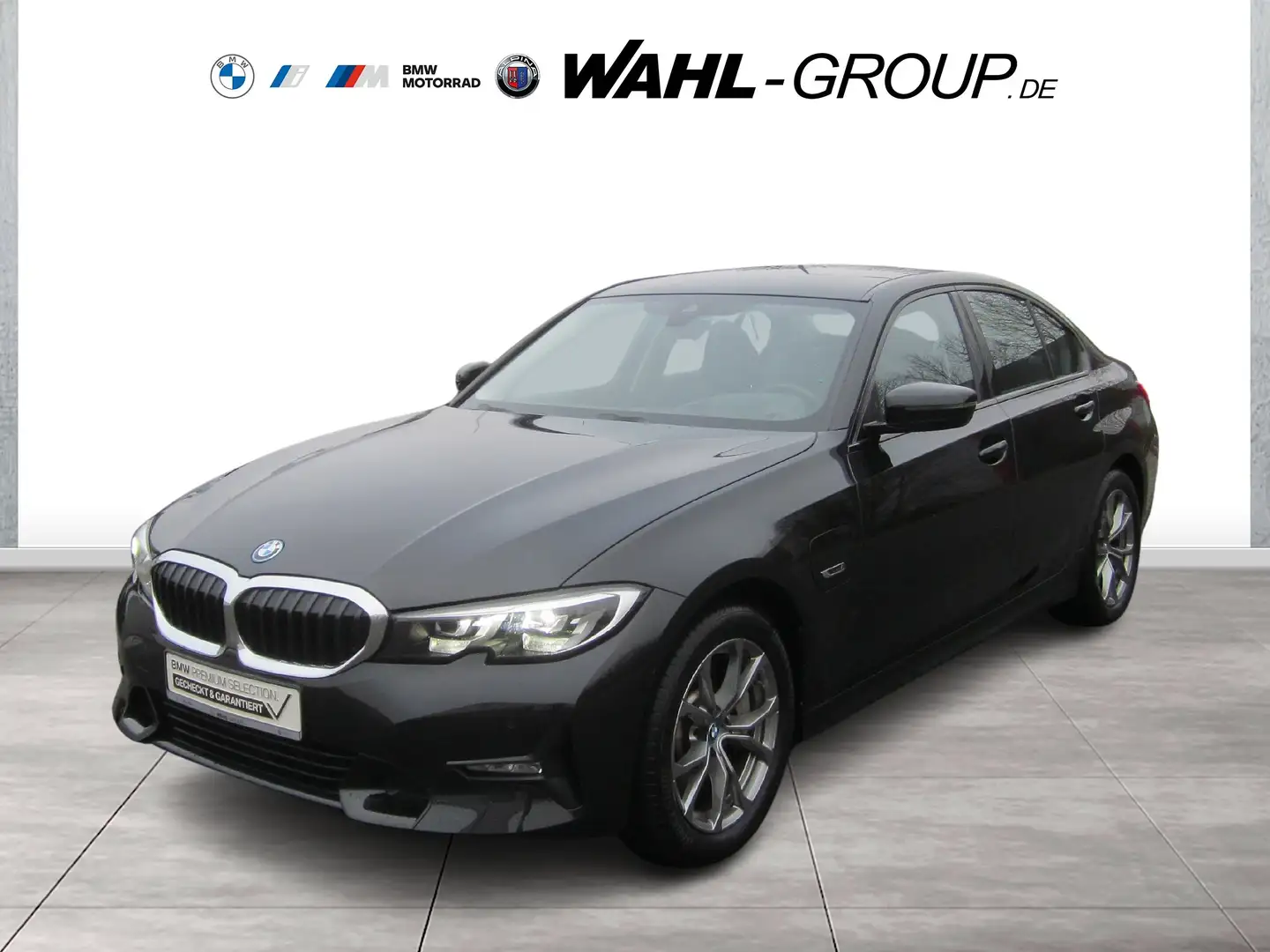 BMW 330 e SPORT LINE LC PROF HUD AHK GRA PARKASSIST  DAB W Zwart - 1