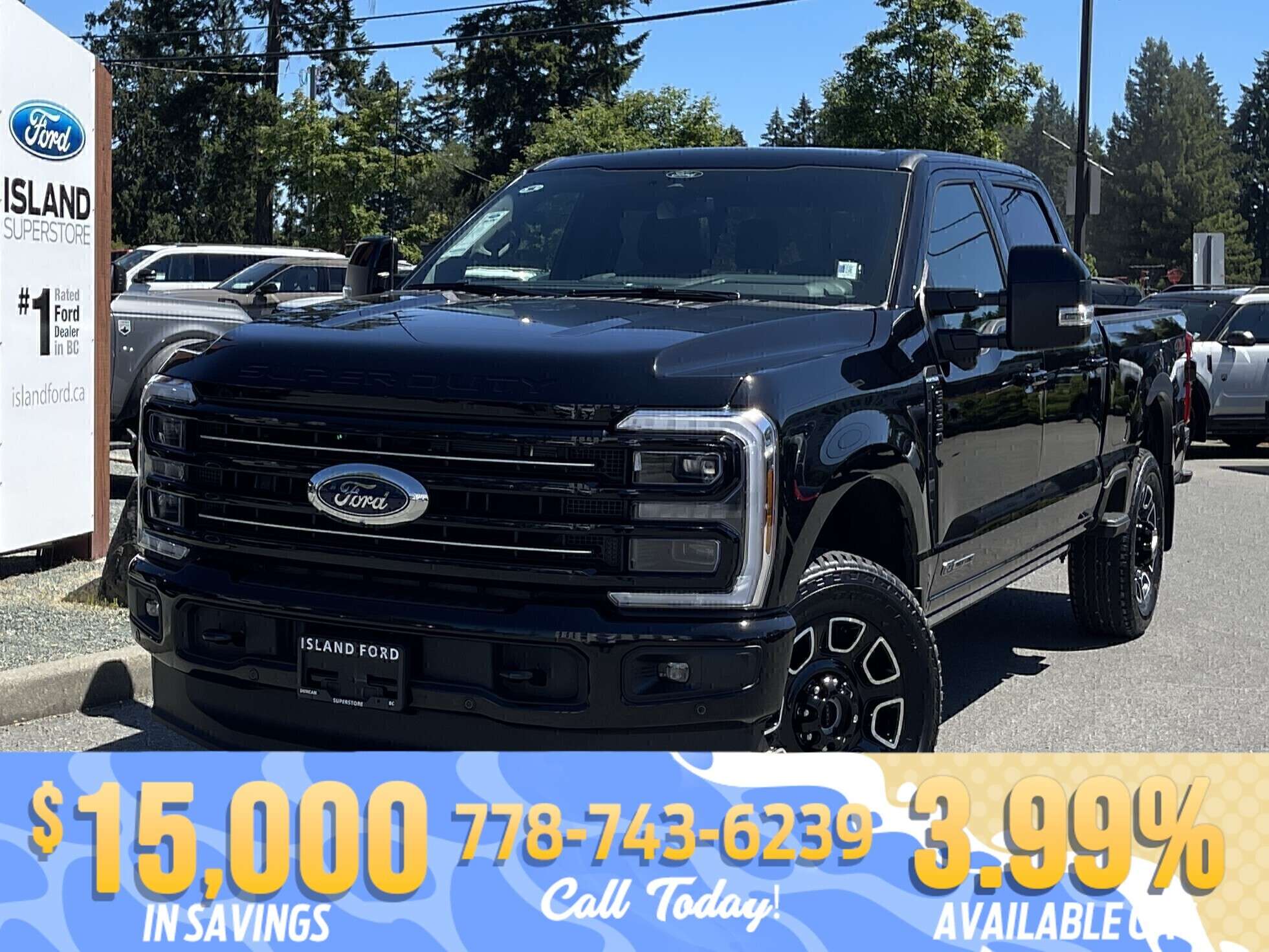 Black 2026 Ford F-350 Super Duty Pickup Truck Four-Wheel Drive Automatic