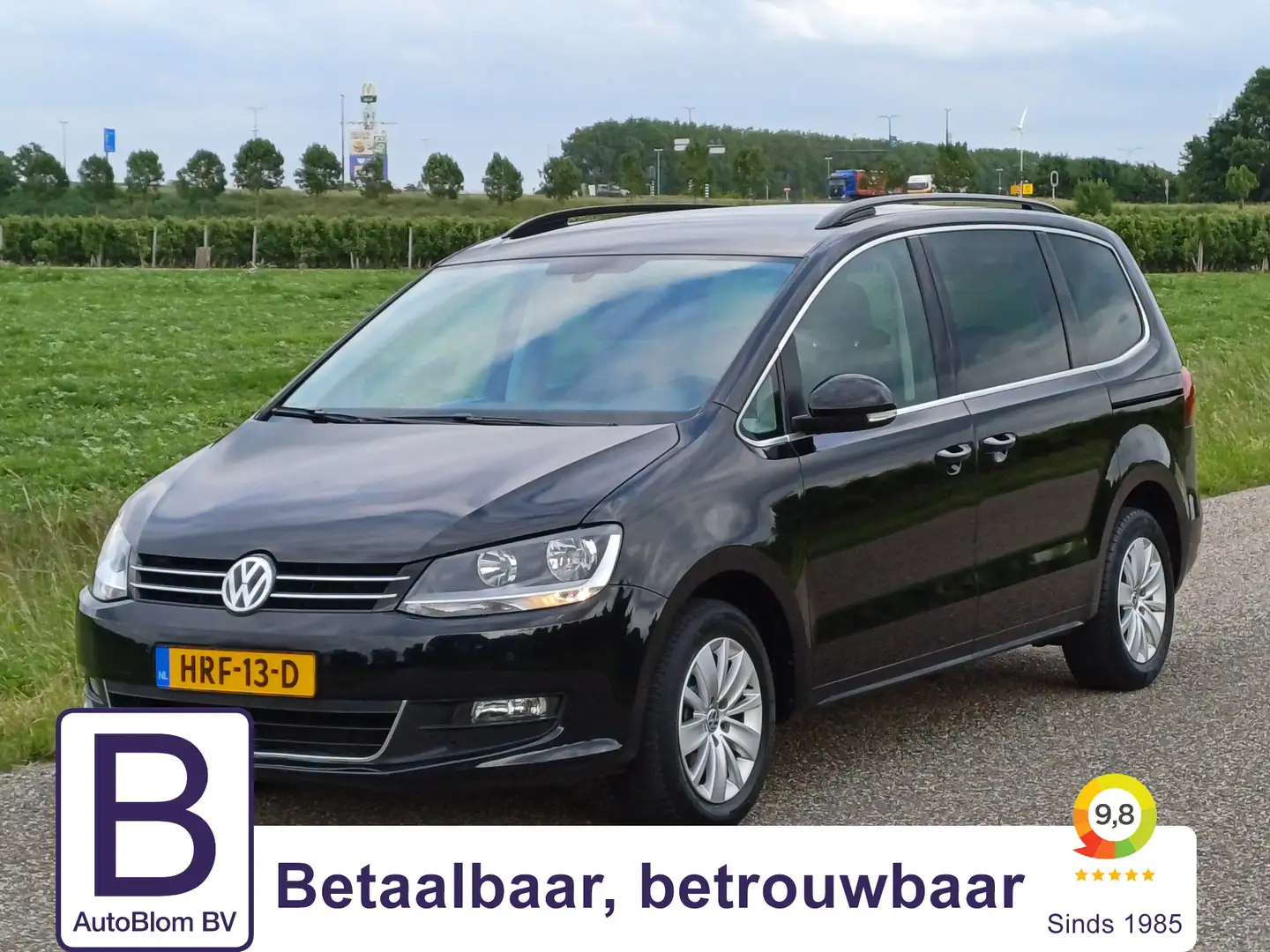 Volkswagen Sharan 1.4 TSI Exclusive 7 pers. /Navi/Clima/Stoelverw./U Zwart - 1