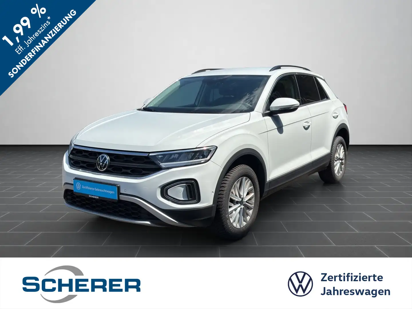 Volkswagen T-Roc T-ROC Life 1.0 l TSI OPF LED KLIMA NAVI SITZHEIZ Weiß - 1
