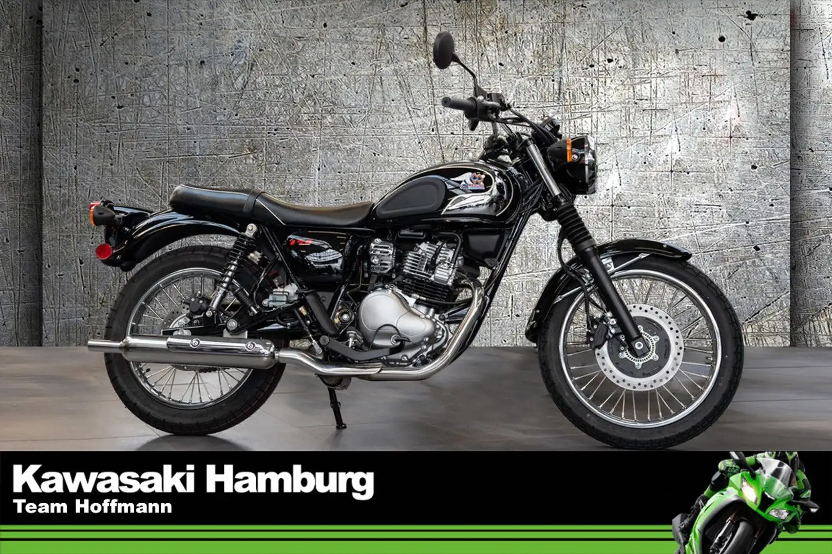Kawasaki Meguro S1 ABS,4 JAHRE GAR.,sofort lieferbar Schwarz - 1