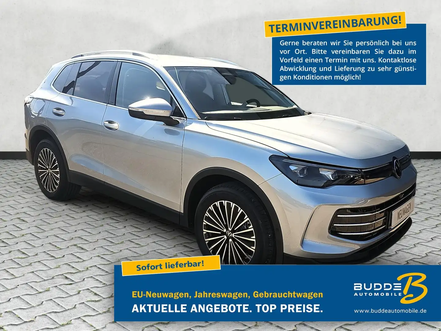 Volkswagen Tiguan 2.0 TDI DSG Elegance IQ.Light AHK Keyless Ezüst - 1