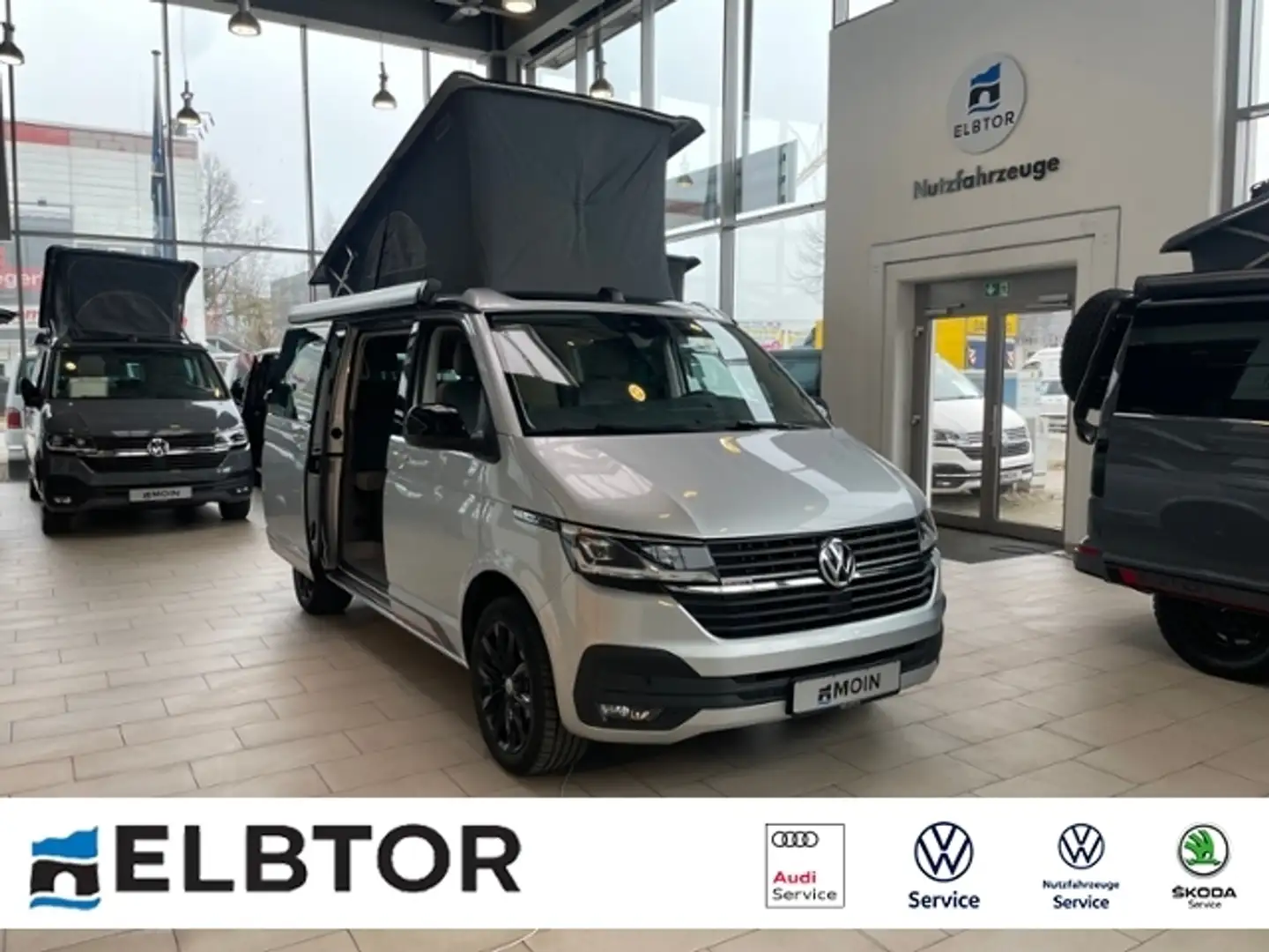 Volkswagen T6.1 California Coast Edition 4x4 AHK LED STHZ. KLIMA Silber - 1