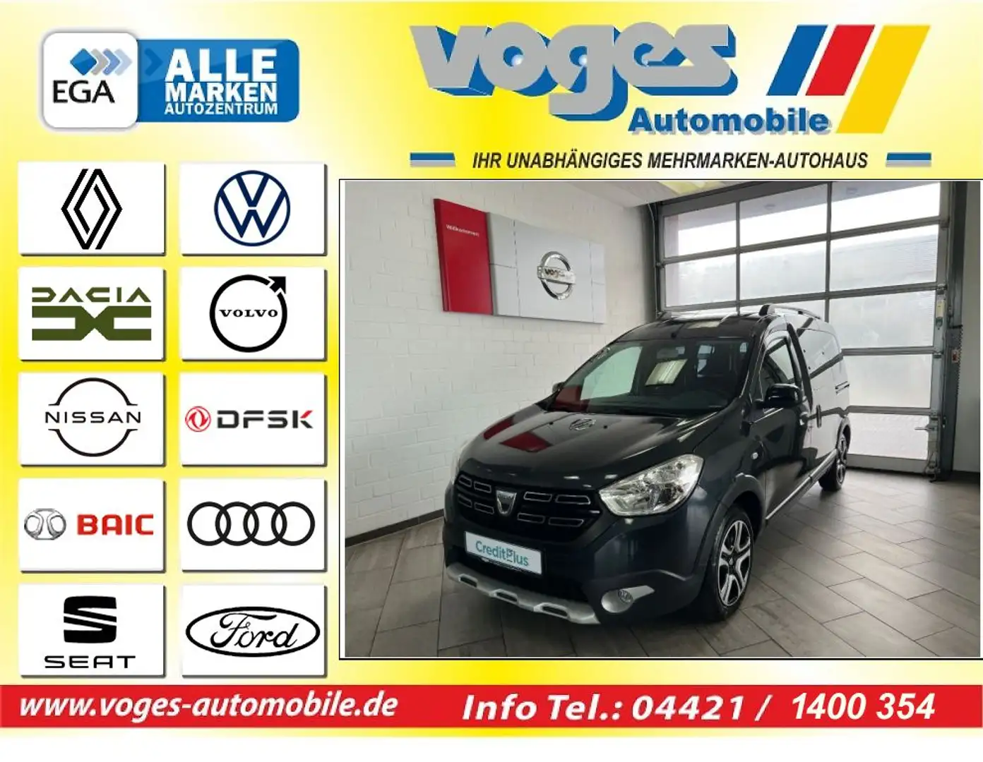 Dacia Dokker TCe 115PS Stepway Celebration Grau - 1