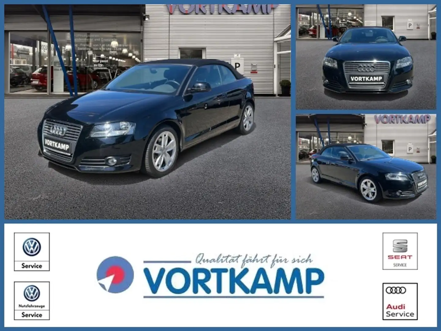 Audi A3 Cabriolet Ambition 1.6 Schwarz - 1