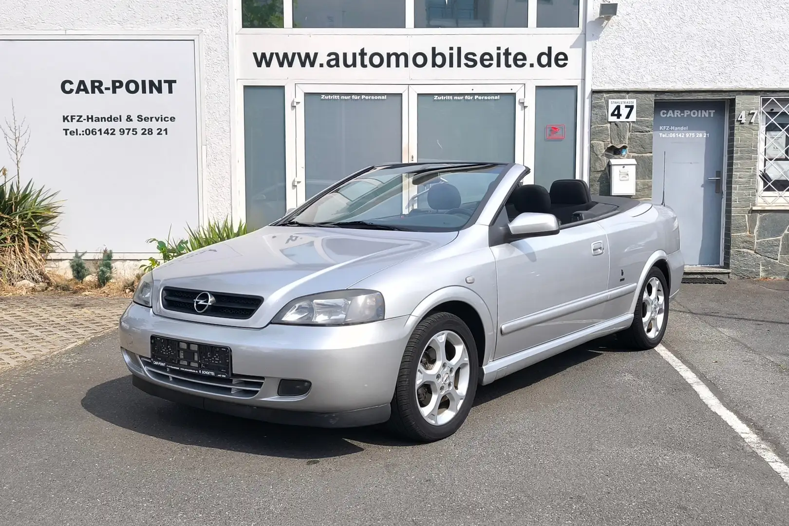 Opel Astra Cabrio 1.8 16V*2.HD*KLIMA*EL.VERDECK*SCHECKHEFT* Zilver - 1