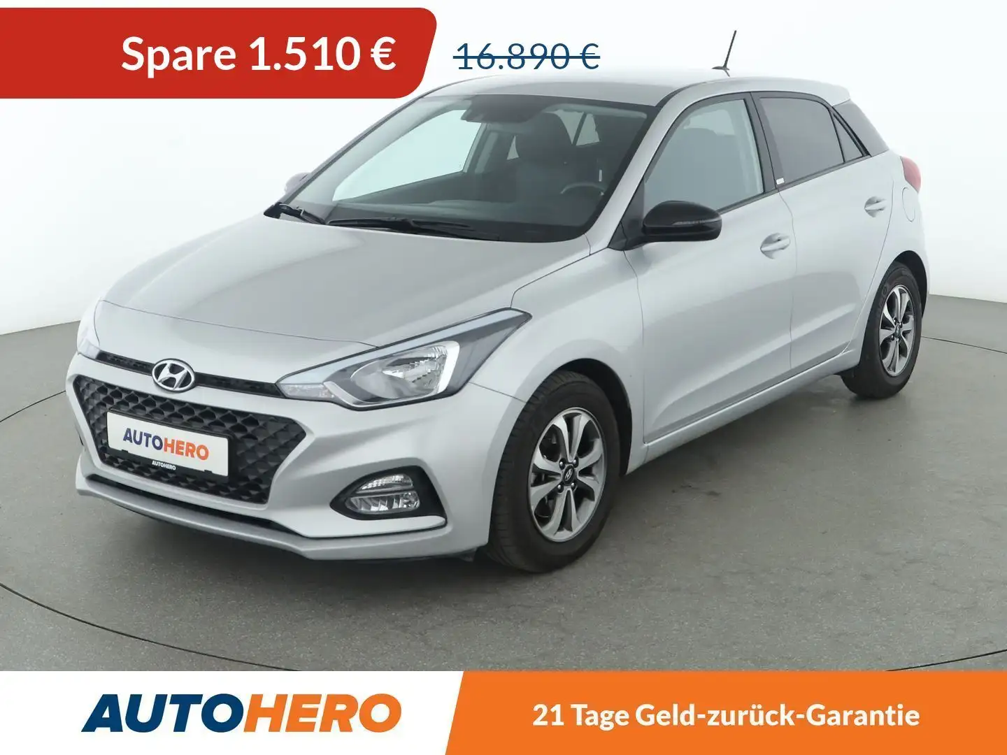 Hyundai i20 1.0 TGDI Advantage Aut.*PDC*SHZ*SPUR*KLIMA* Argent - 1