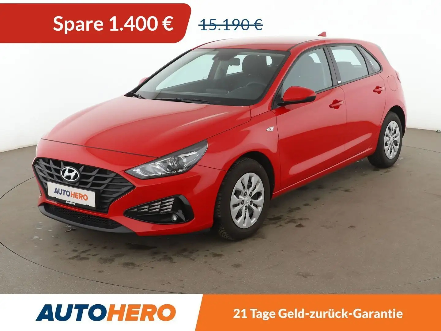 Hyundai i30 1.5 Pure *TEMPO*SPUR*KLIMA*GARANTIE* Rot - 1