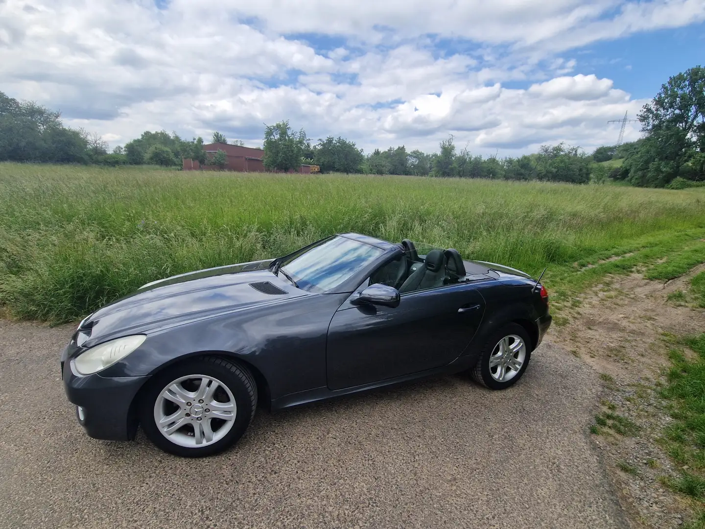Mercedes-Benz SLK 200 SLK-Klasse Roadster Kompressor Automatik Grau - 1