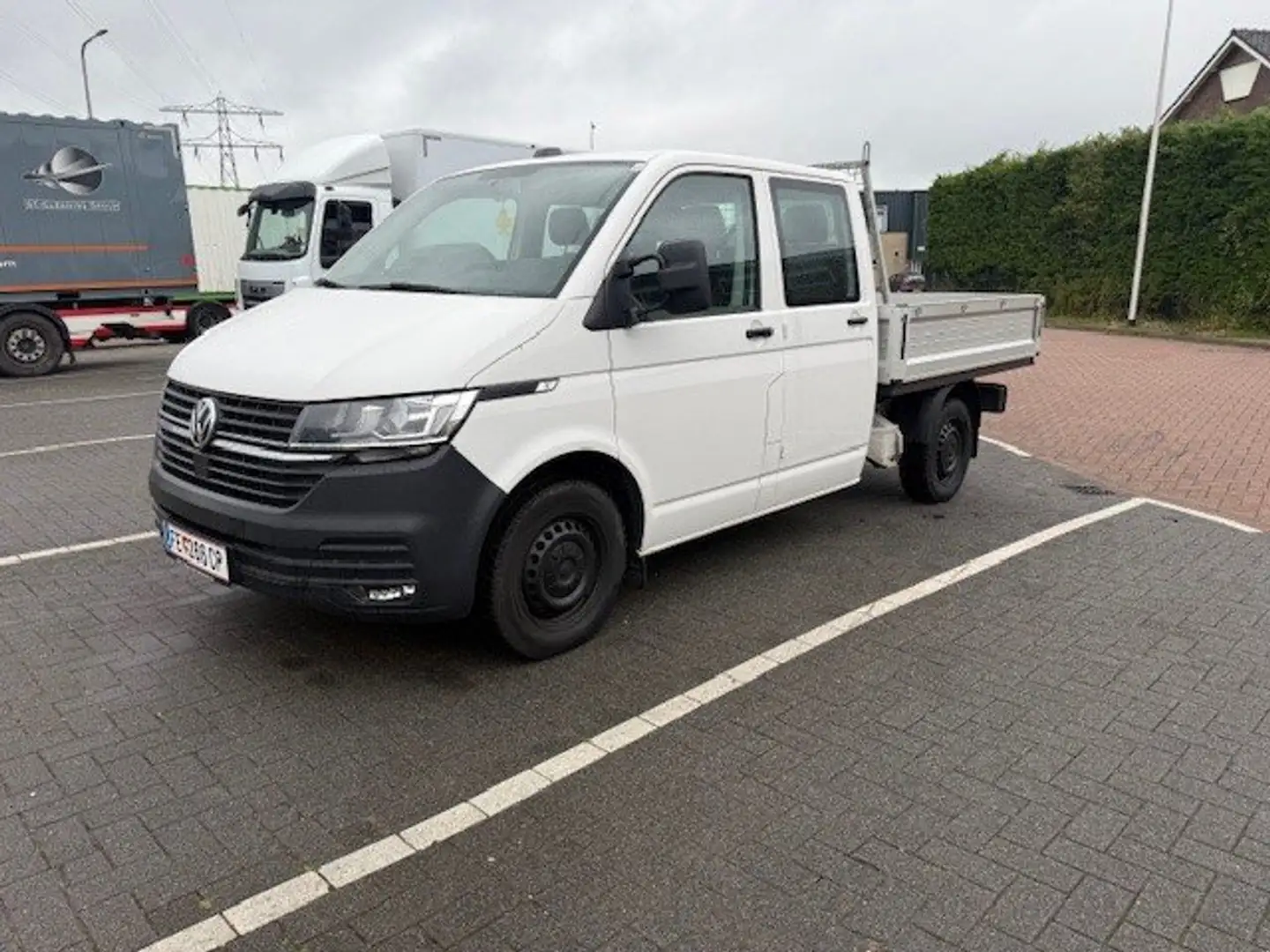 Volkswagen T6 Transporter Pritsche-Doka-TDI Weiß - 1