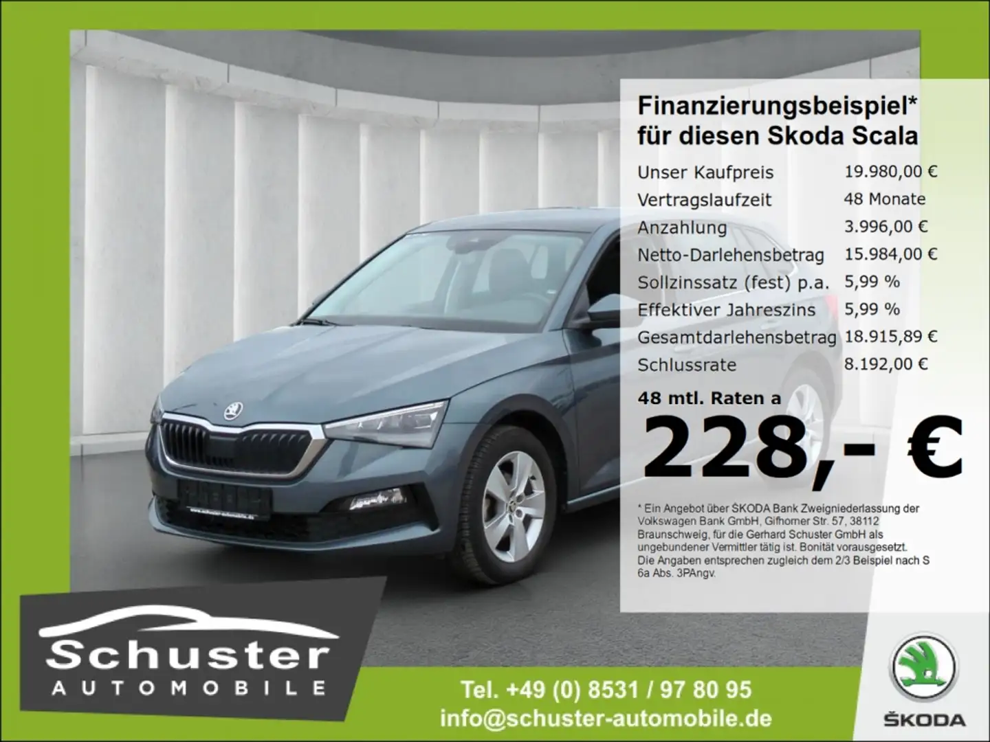 Skoda Scala Style 1.5TSI*DSG LED Panodach digCockp SHZ Grau - 1