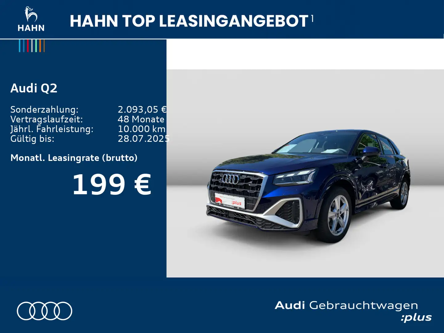 Audi Q2 S line 35 TFSI AHK Matrix Standh Navi Sonos Blauw - 2