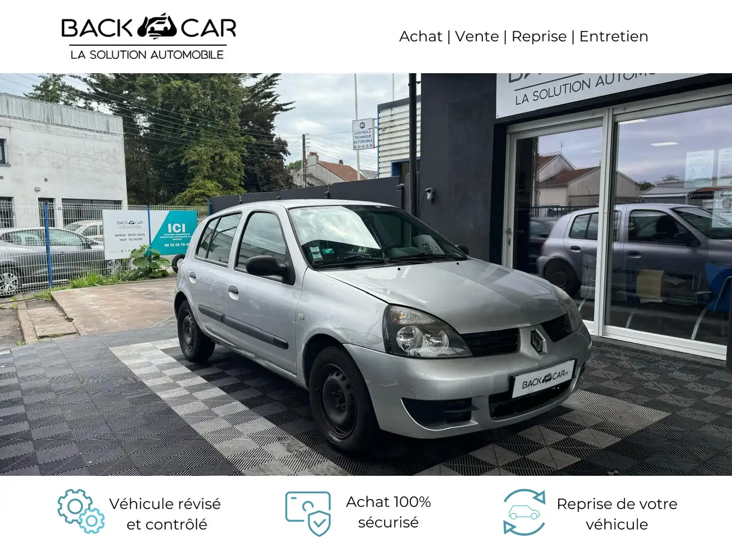 Renault Clio 1.2 Campus Authentique - FAIBLE KILOMETRAGE Gris - 1