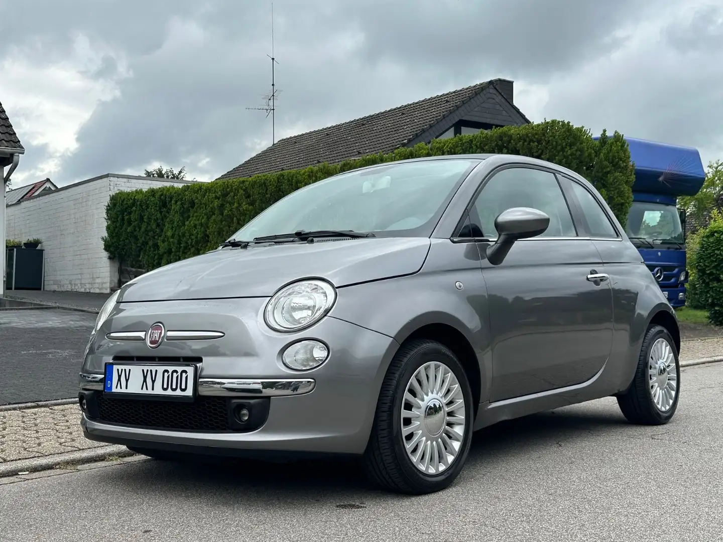Fiat 500 1.2, 128tkm, neu TÜV 6/25 Grijs - 1