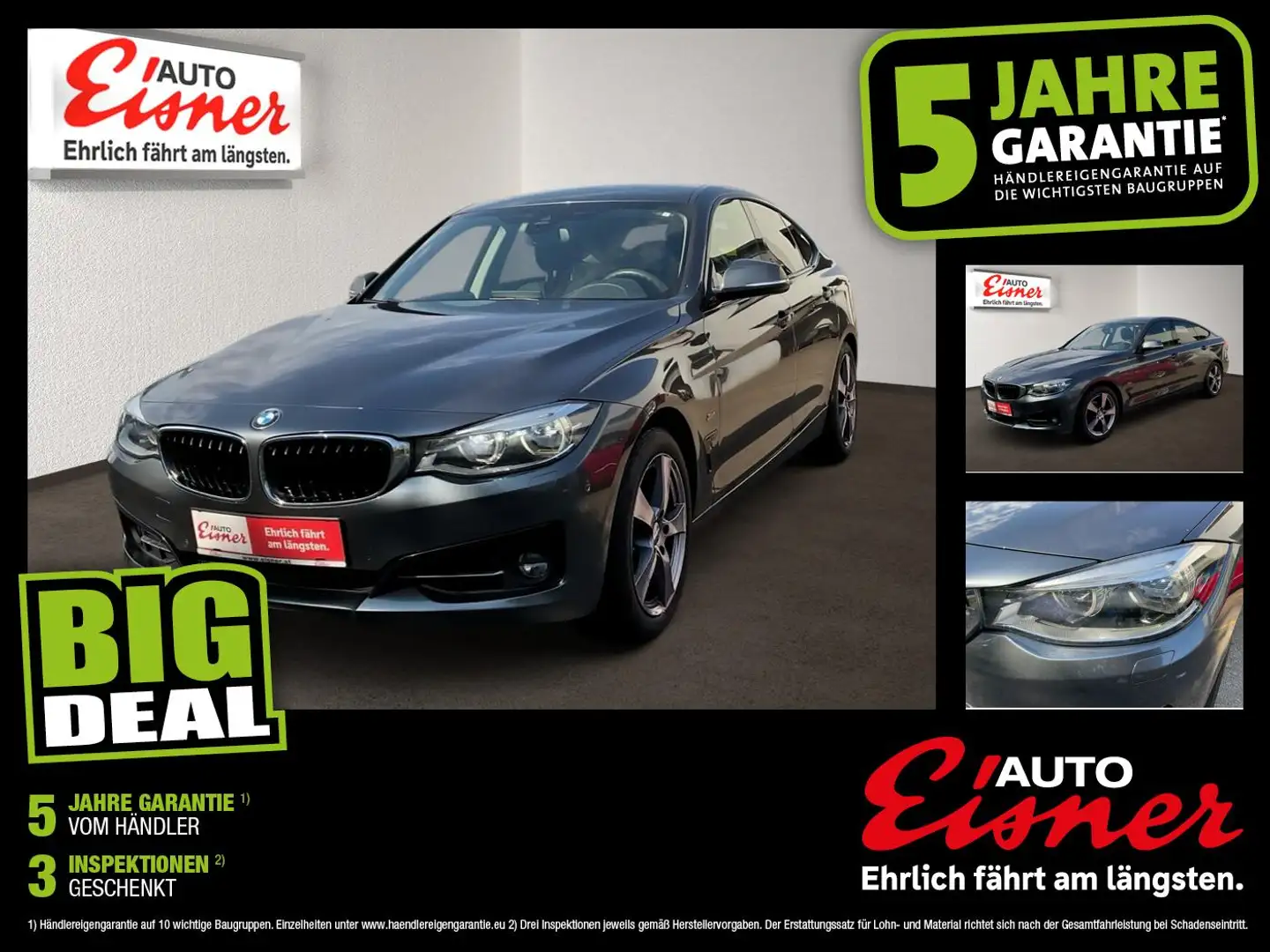 BMW 320 d Gran Turismo xDrive Sport Line 2xKlima ACC Grau - 1