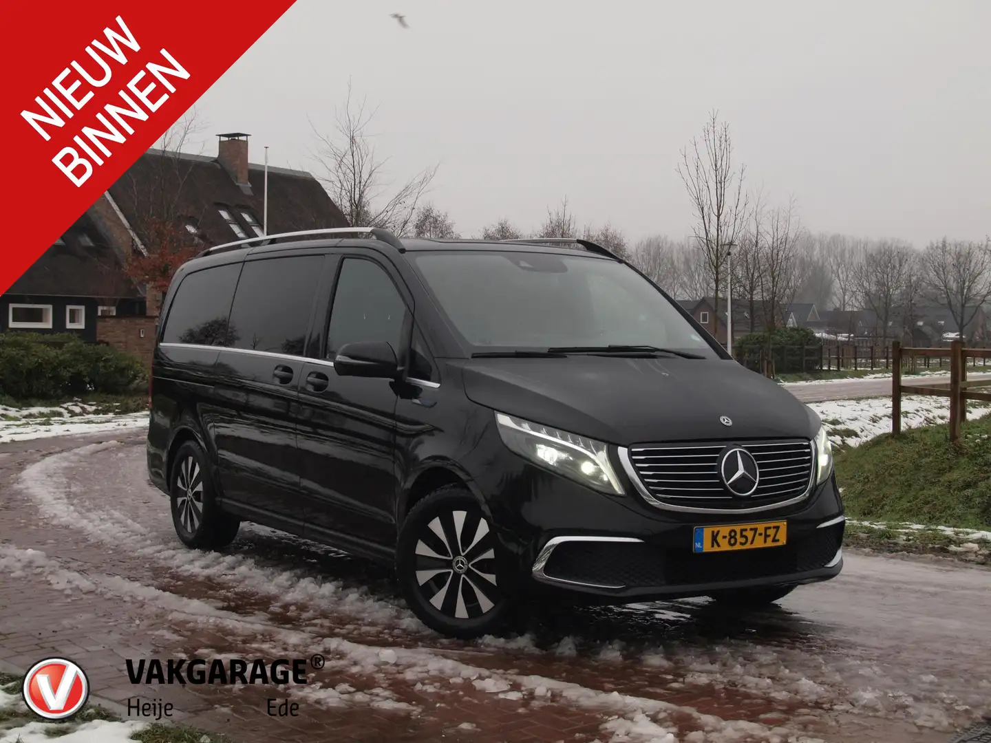 Mercedes-Benz EQV 300 L2 90 kWh | AVANTGARDE | 360 Camera | 7 Persoons u Schwarz - 1