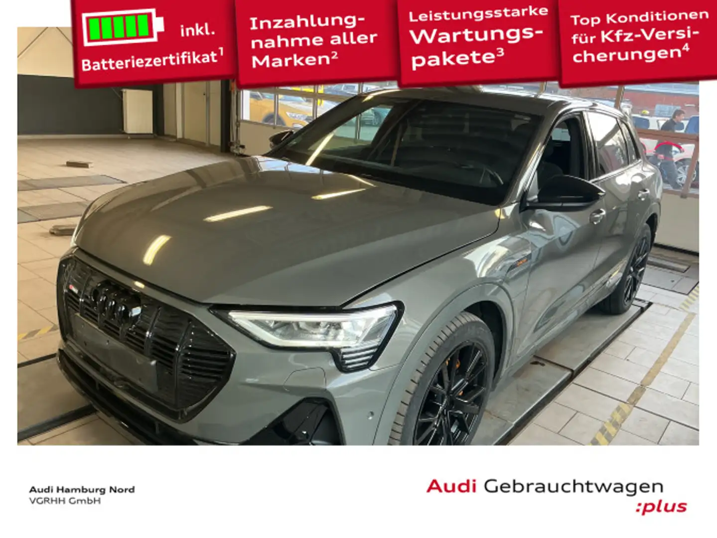 Audi e-tron 55 quattro S line BlackEdition Navi Pano Grau - 1