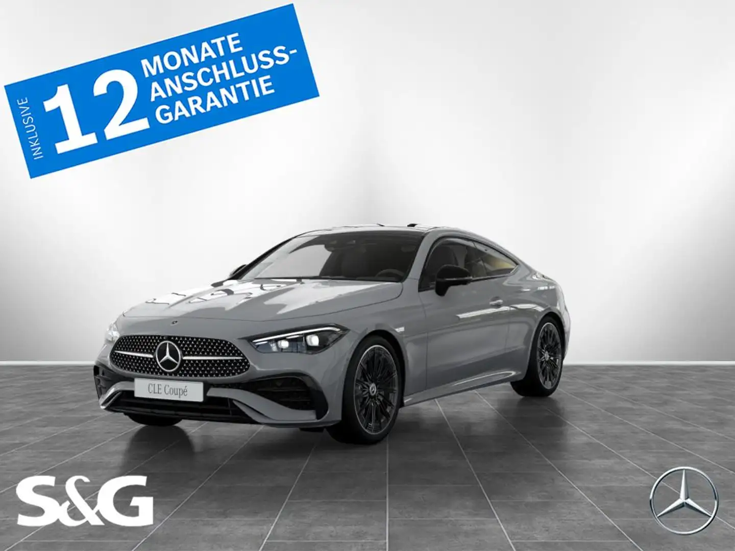 Mercedes-Benz CLE 220 d Coupé AMG MBUX+DIG-LED+360°+Pano+Distr Grau - 1